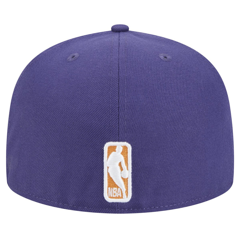 Phoenix Suns Sport Night Script Sided 59FIFTY Fitted Hat Purple