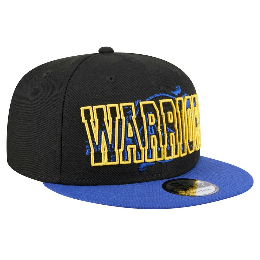Golden State Warriors Sport Night Splatter 2-Tone 9FIFTY Snapback Hat Black/Royal