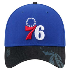 Philadelphia 76ers Sport Night Visor Hit 39THIRTY Flex Hat Royal/Black