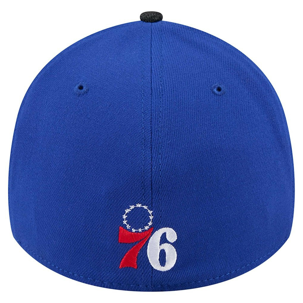 Philadelphia 76ers Sport Night Visor Hit 39THIRTY Flex Hat Royal/Black