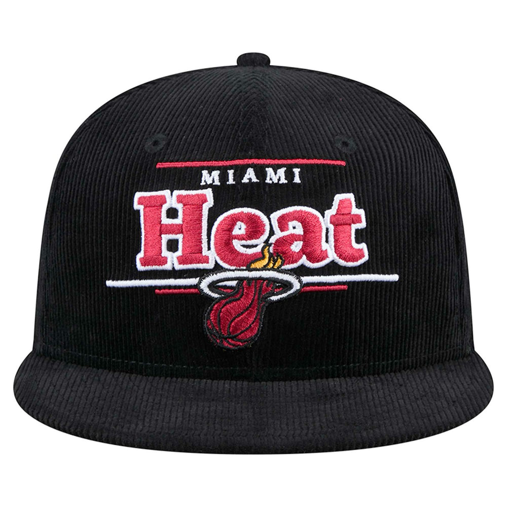 Miami Heat Throwback Display Corduroy 9FIFTY Snapback Hat Black