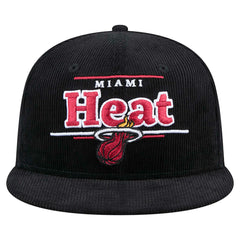 Miami Heat Throwback Display Corduroy 9FIFTY Snapback Hat Black