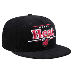 Miami Heat Throwback Display Corduroy 9FIFTY Snapback Hat Black