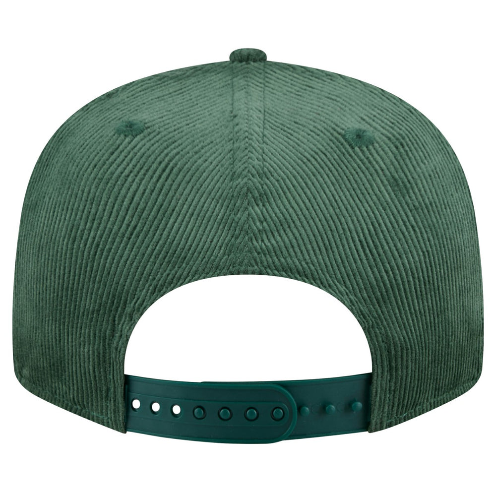 Milwaukee Bucks Throwback Display Corduroy 9FIFTY Snapback Hat Hunter Green