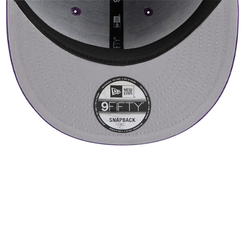 Los Angeles Lakers Throwback Display Corduroy 9FIFTY Snapback Hat Purple