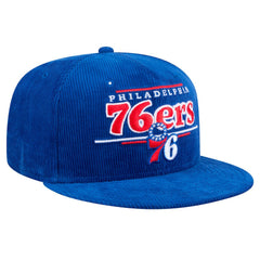 Philadelphia 76ers Throwback Display Corduroy 9FIFTY Snapback Hat Royal