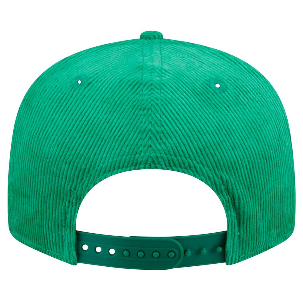 Boston Celtics Throwback Display Corduroy 9FIFTY Snapback Hat Kelly Green
