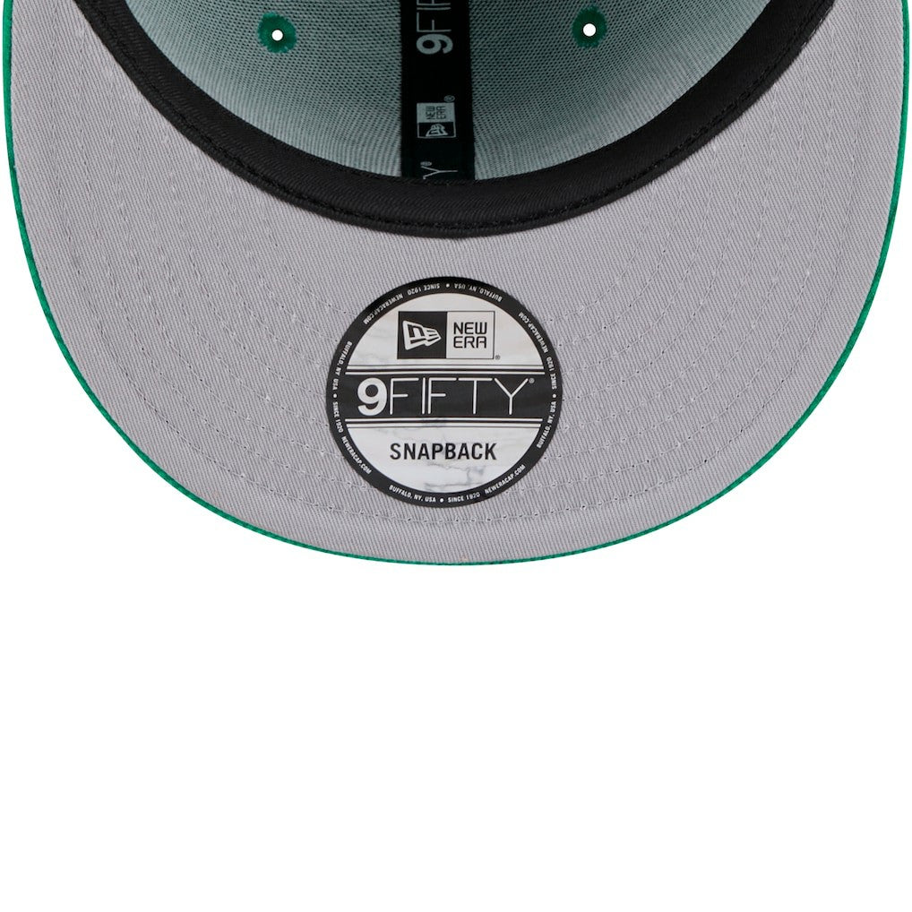 Boston Celtics Throwback Display Corduroy 9FIFTY Snapback Hat Kelly Green
