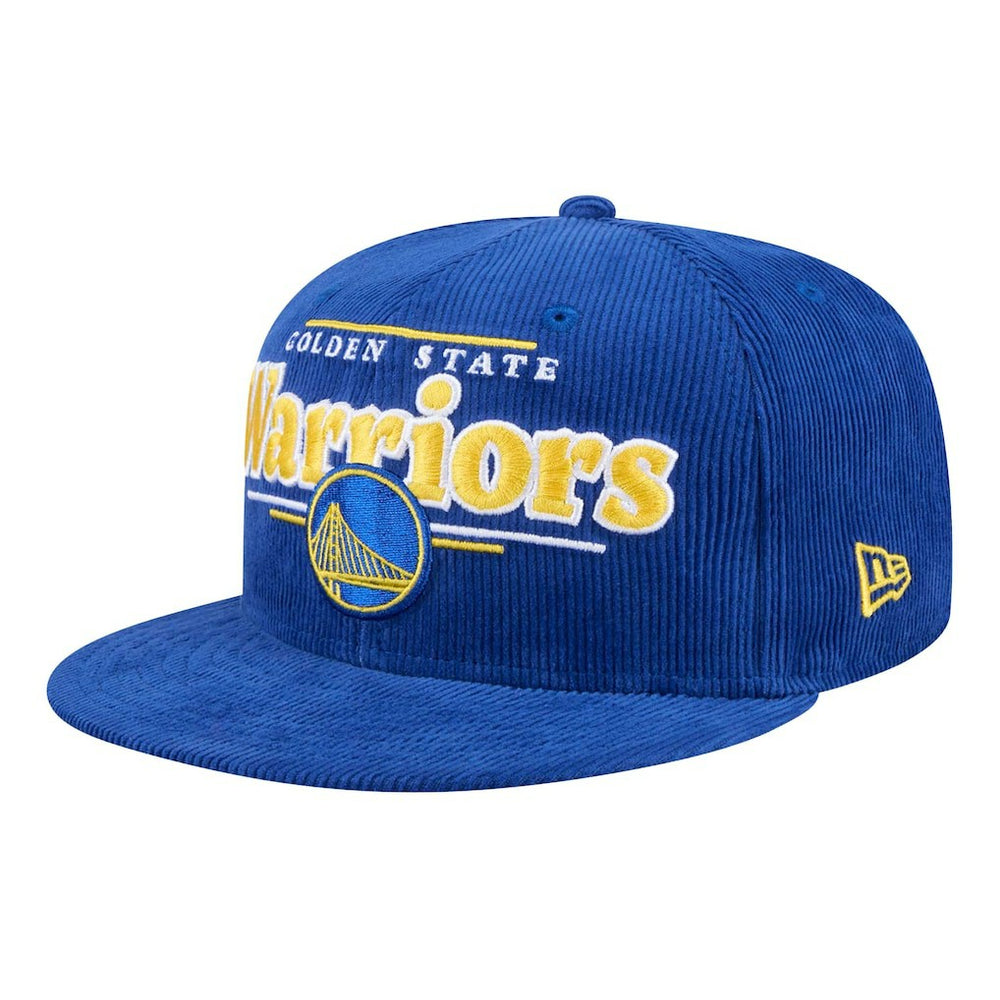 Golden State Warriors Throwback Display Corduroy 9FIFTY Snapback Hat Royal