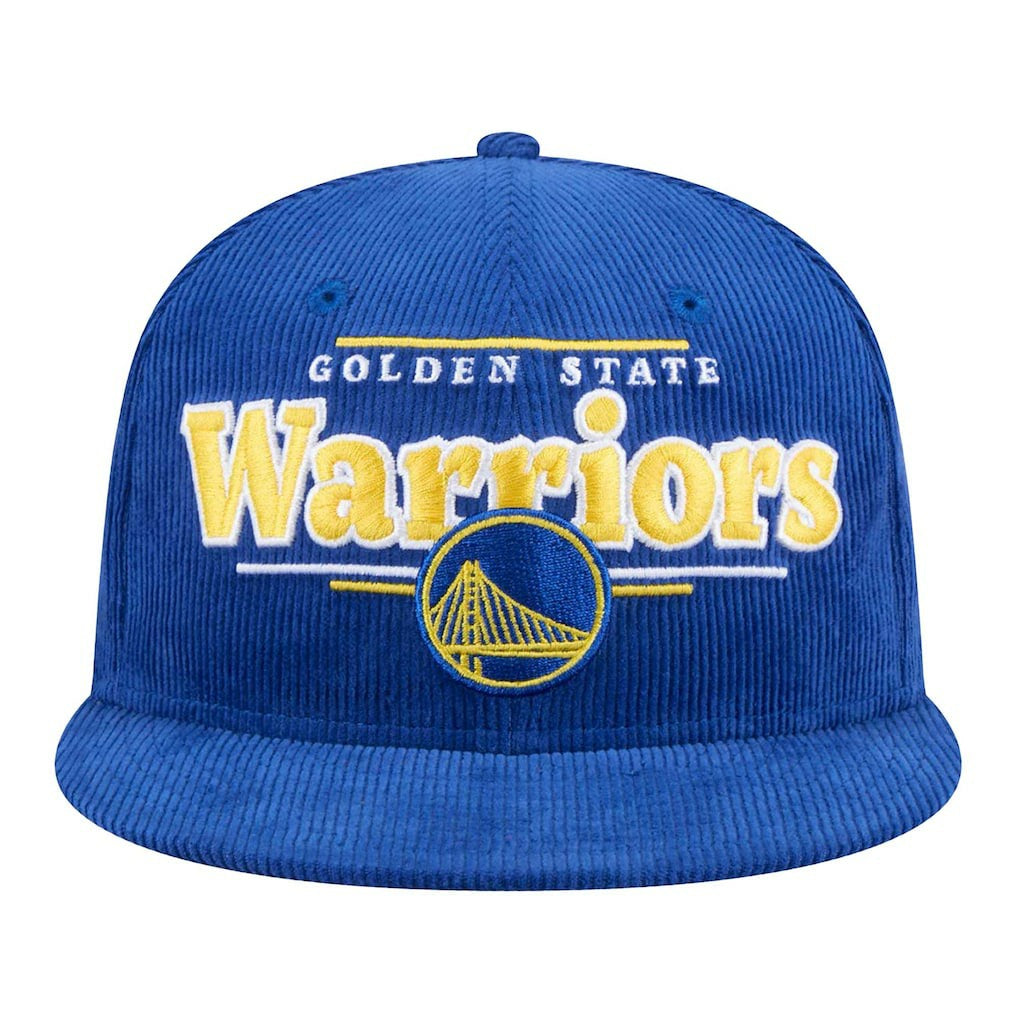 Golden State Warriors Throwback Display Corduroy 9FIFTY Snapback Hat Royal