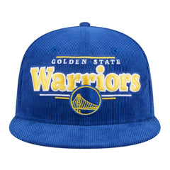 Golden State Warriors Throwback Display Corduroy 9FIFTY Snapback Hat Royal