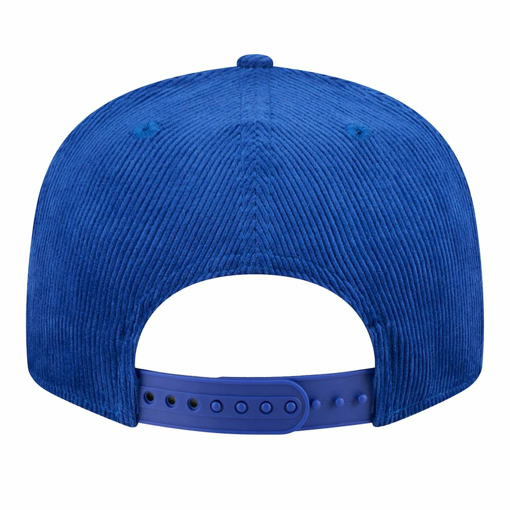 Golden State Warriors Throwback Display Corduroy 9FIFTY Snapback Hat Royal