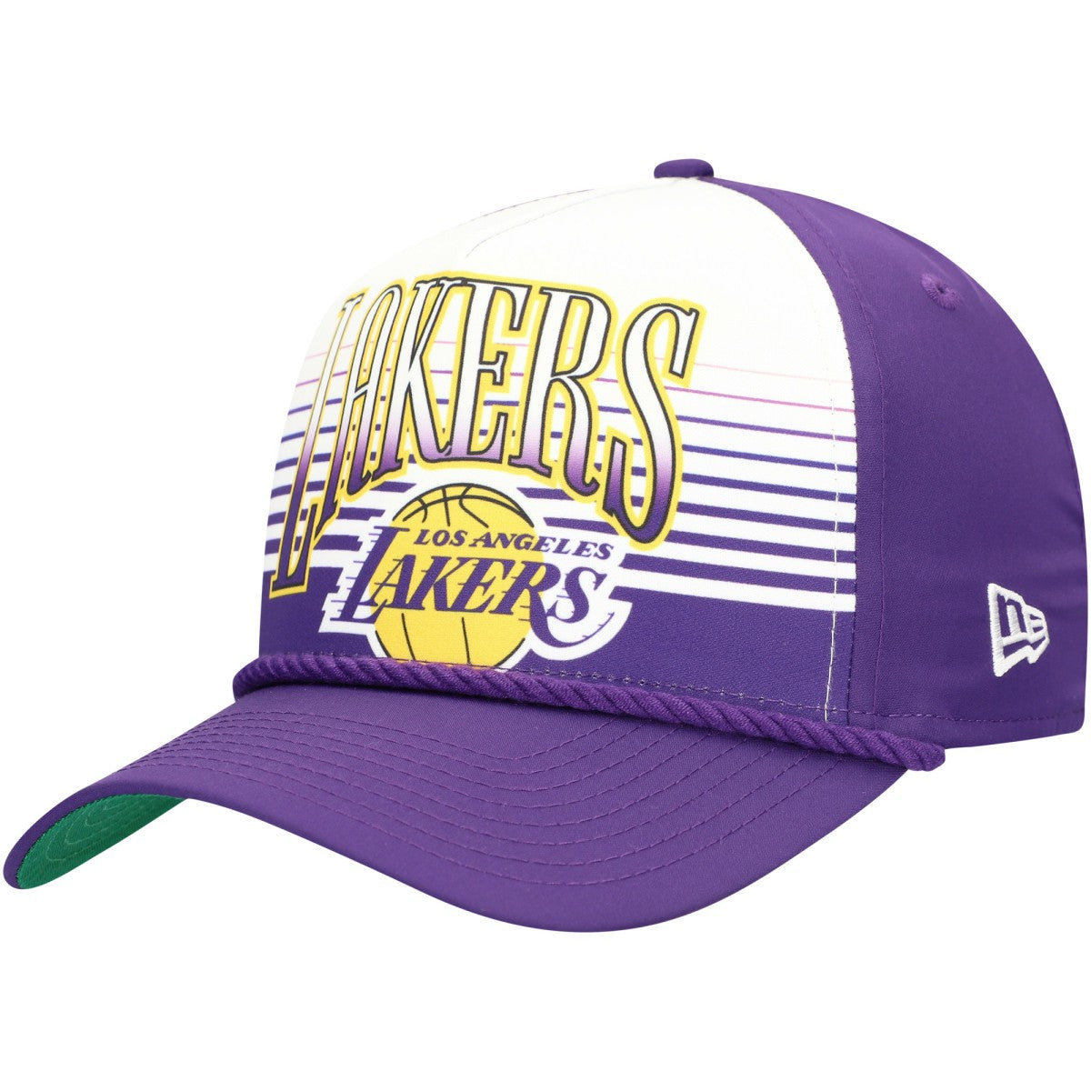 Los Angeles Lakers Purple Throwback Gradient A-Frame 9FORTY Adjustable Hat