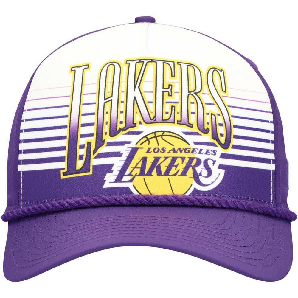 Los Angeles Lakers Purple Throwback Gradient A-Frame 9FORTY Adjustable Hat