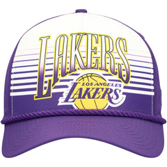 Los Angeles Lakers Purple Throwback Gradient A-Frame 9FORTY Adjustable Hat