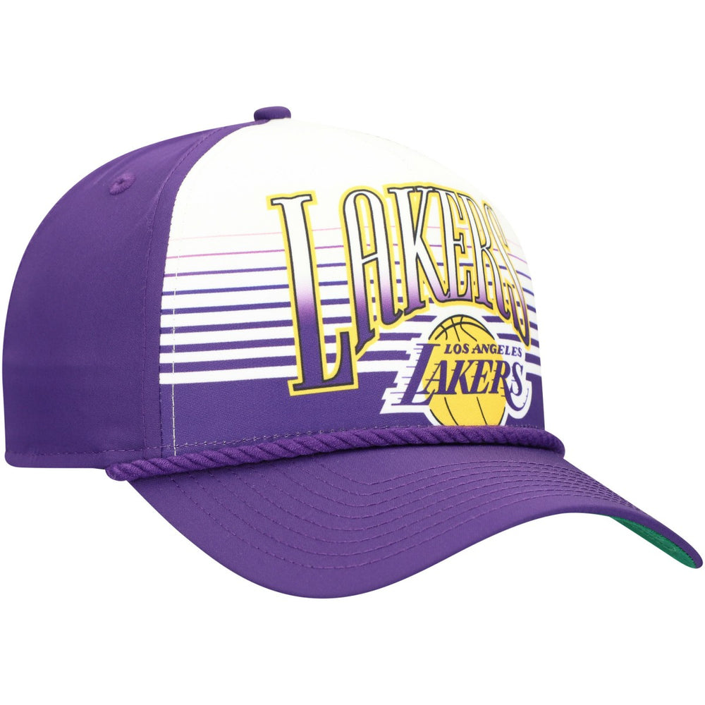Los Angeles Lakers Purple Throwback Gradient A-Frame 9FORTY Adjustable Hat