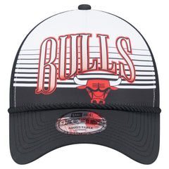 Chicago Bulls Black Throwback Gradient A-Frame 9FORTY Adjustable Hat