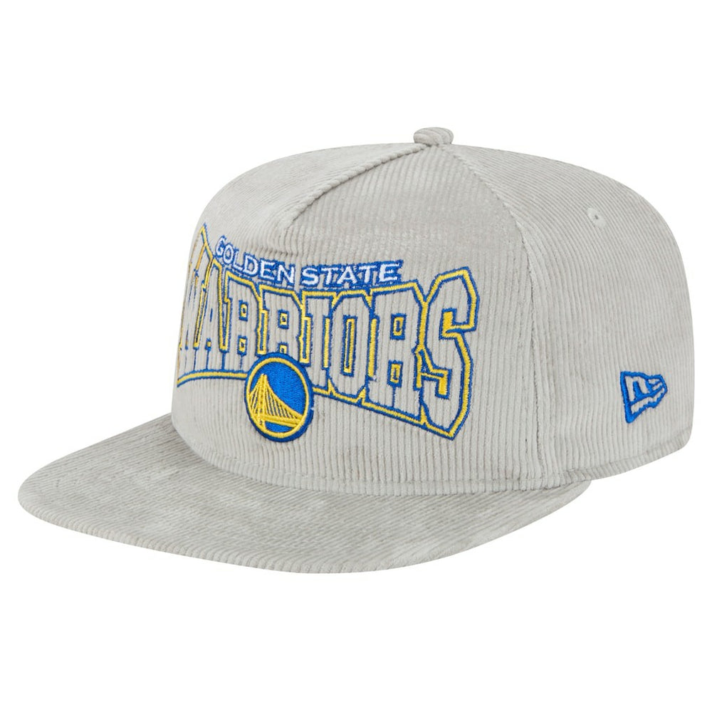 Golden State Warriors Throwback Corduroy Golfer Snapback Hat Gray