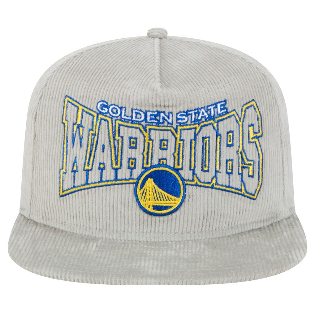 Golden State Warriors Throwback Corduroy Golfer Snapback Hat Gray