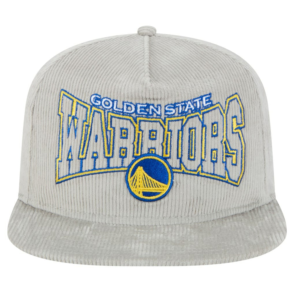 Golden State Warriors Throwback Corduroy Golfer Snapback Hat Gray