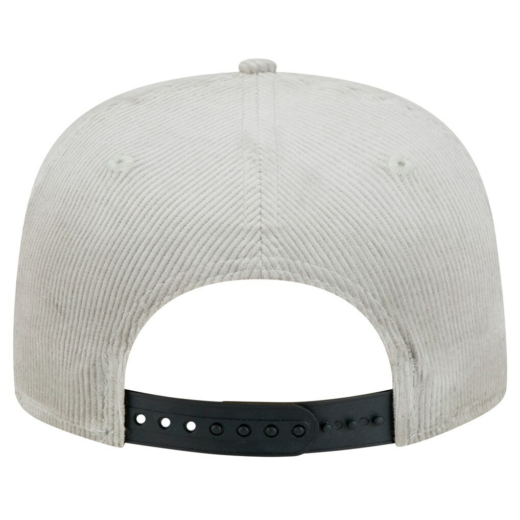 Chicago Bulls Throwback Corduroy Golfer Snapback Hat Gray