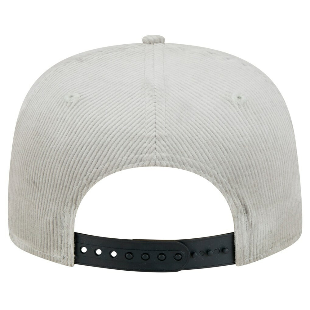 Chicago Bulls Throwback Corduroy Golfer Snapback Hat Gray