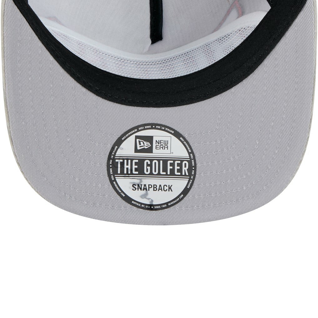 Chicago Bulls Throwback Corduroy Golfer Snapback Hat Gray