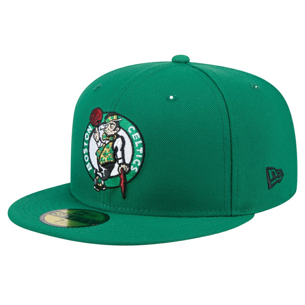 Boston Celtics Throwback Pennant 59FIFTY Fitted Hat Kelly Green