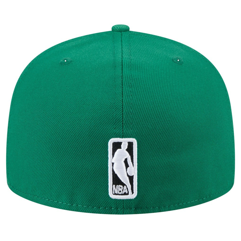 Boston Celtics Throwback Pennant 59FIFTY Fitted Hat Kelly Green