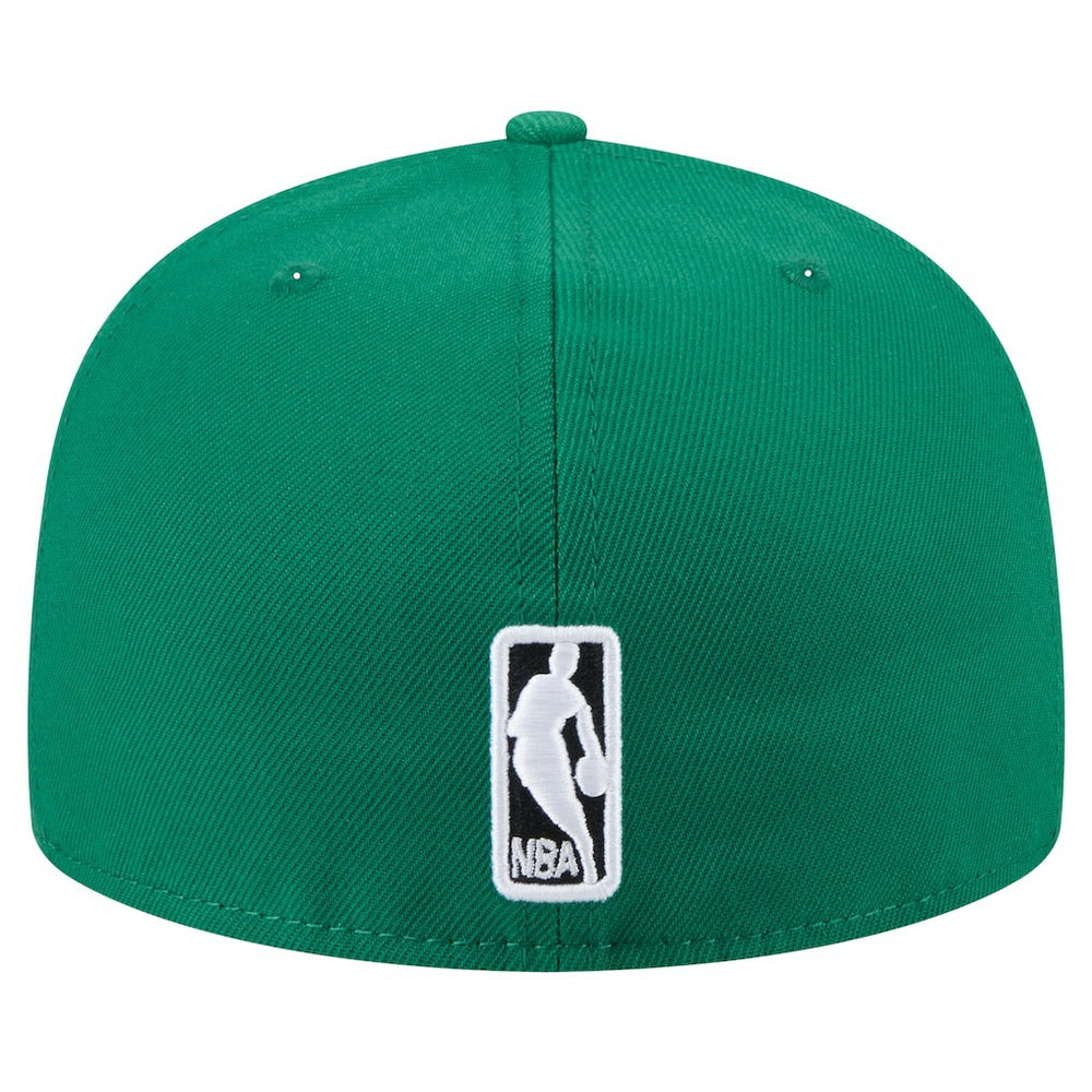 Boston Celtics Throwback Pennant 59FIFTY Fitted Hat Kelly Green