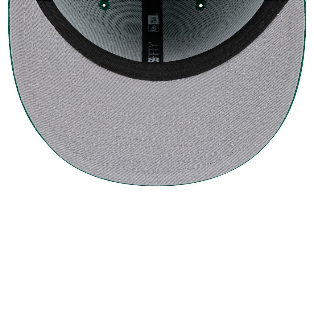 Boston Celtics Throwback Pennant 59FIFTY Fitted Hat Kelly Green