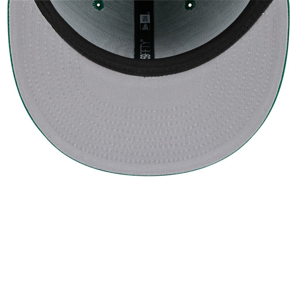 Boston Celtics Throwback Pennant 59FIFTY Fitted Hat Kelly Green