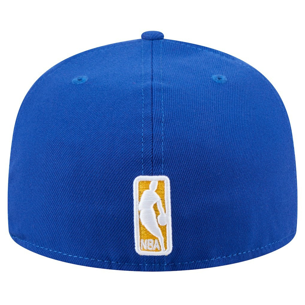 Golden State Warriors Throwback Pennant 59FIFTY Fitted Hat Royal