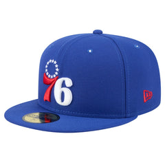 Philadelphia 76ers Throwback Pennant 59FIFTY Fitted Hat Royal