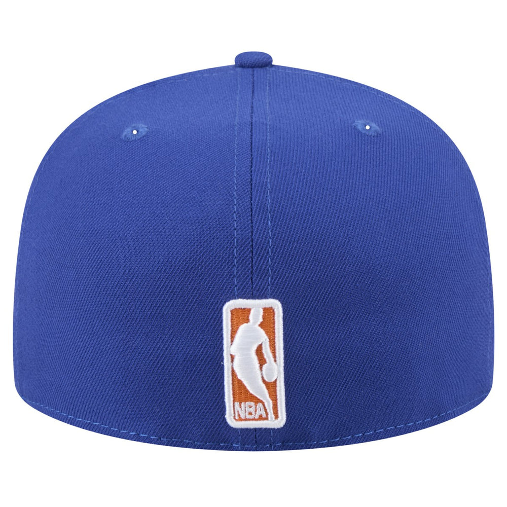 New York Knicks Throwback Pennant 59FIFTY Fitted Hat Blue
