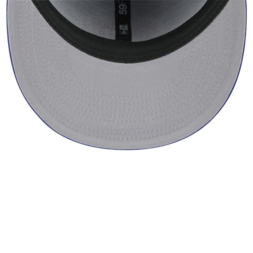 New York Knicks Throwback Pennant 59FIFTY Fitted Hat Blue