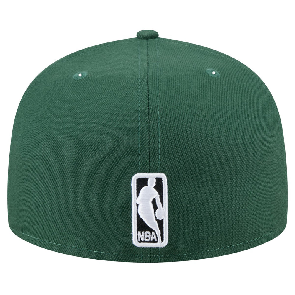 Milwaukee Bucks Throwback Pennant 59FIFTY Fitted Hat Hunter Green