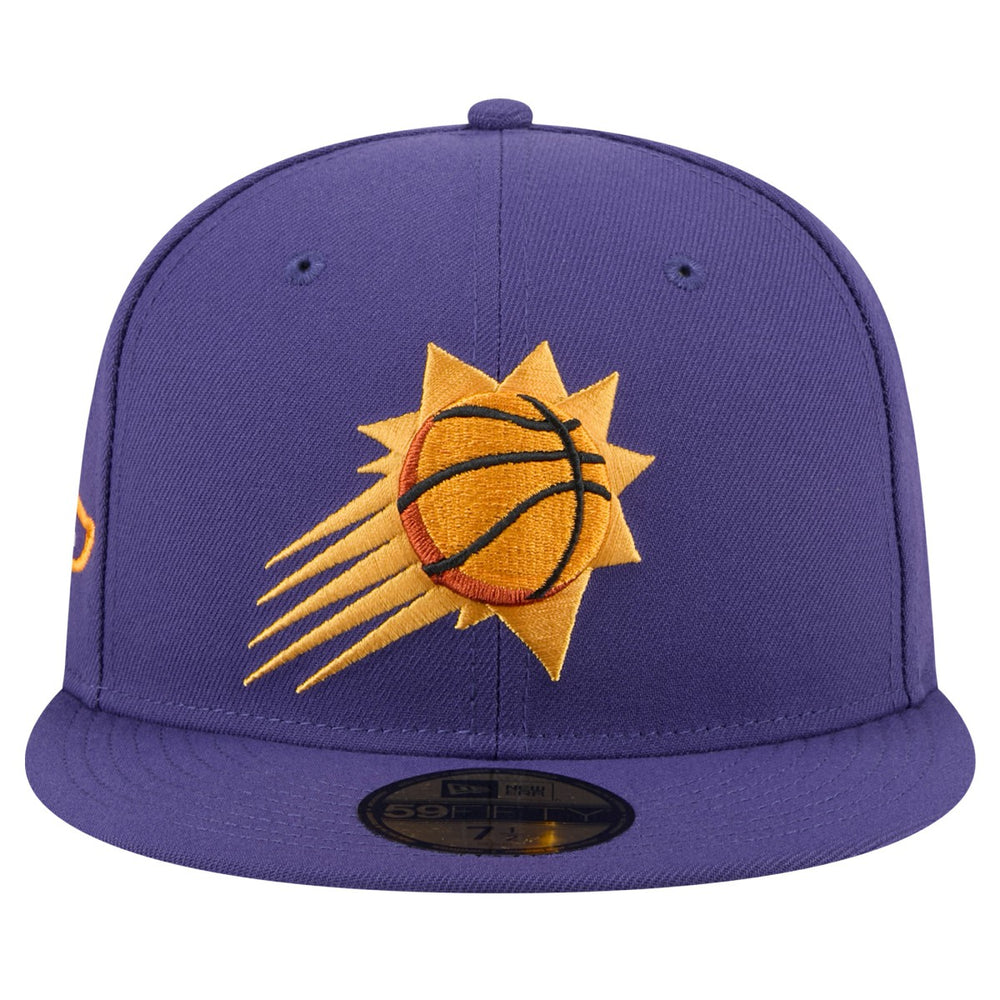 Phoenix Suns Throwback Pennant 59FIFTY Fitted Hat Purple