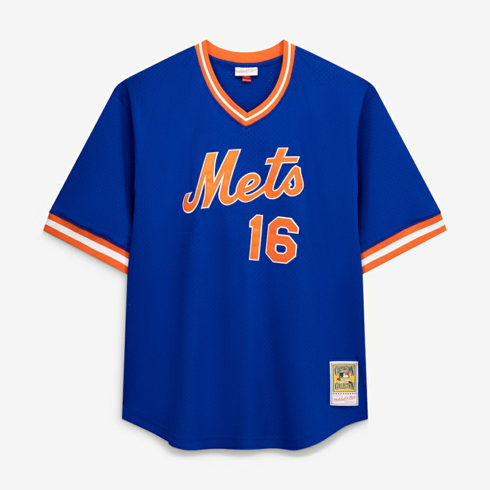 Dwight Gooden New York Mets Profile Big & Tall Cooperstown Collection Mesh Batting Practice Jersey - Royal Jerseys