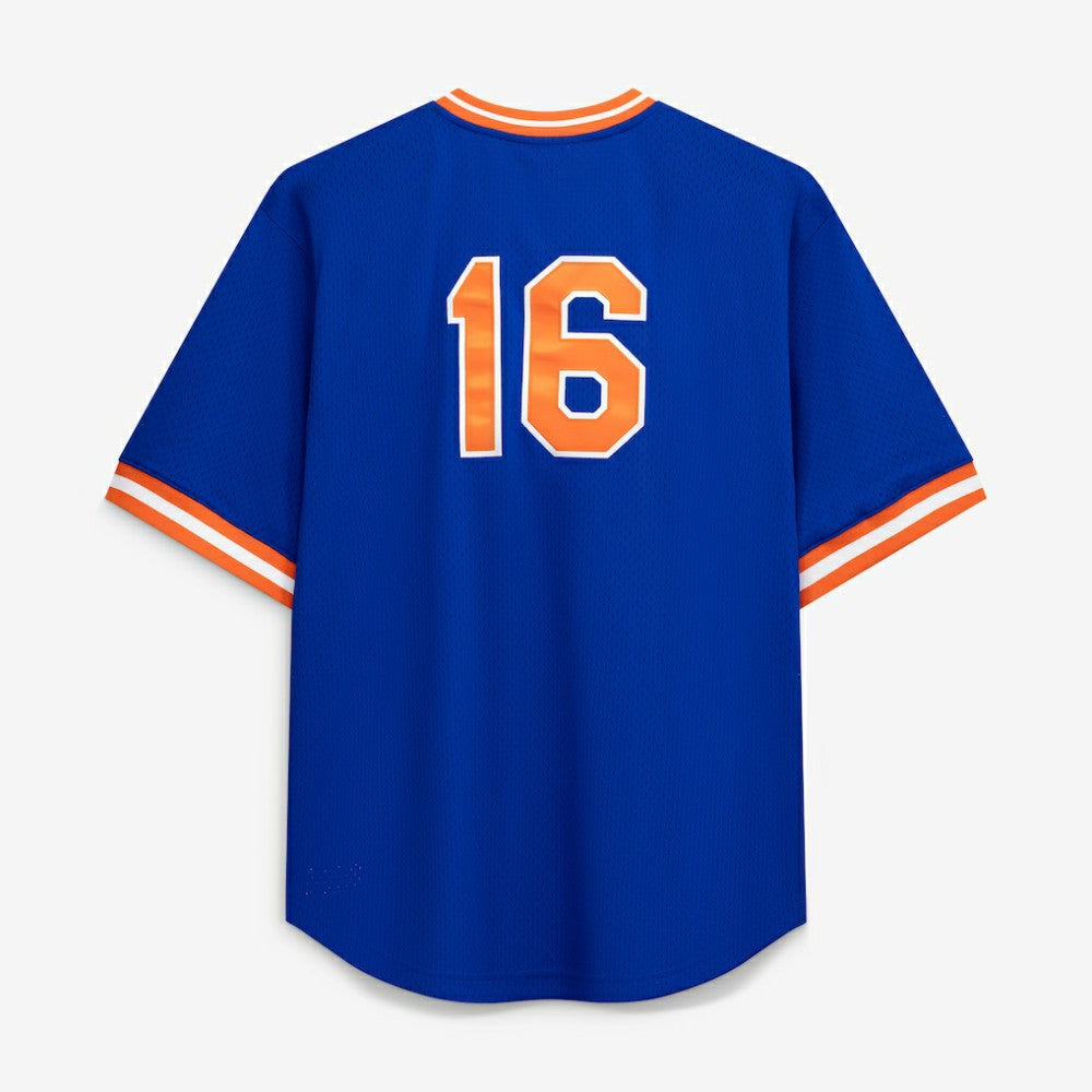 Dwight Gooden New York Mets Profile Big & Tall Cooperstown Collection Mesh Batting Practice Jersey - Royal Jerseys