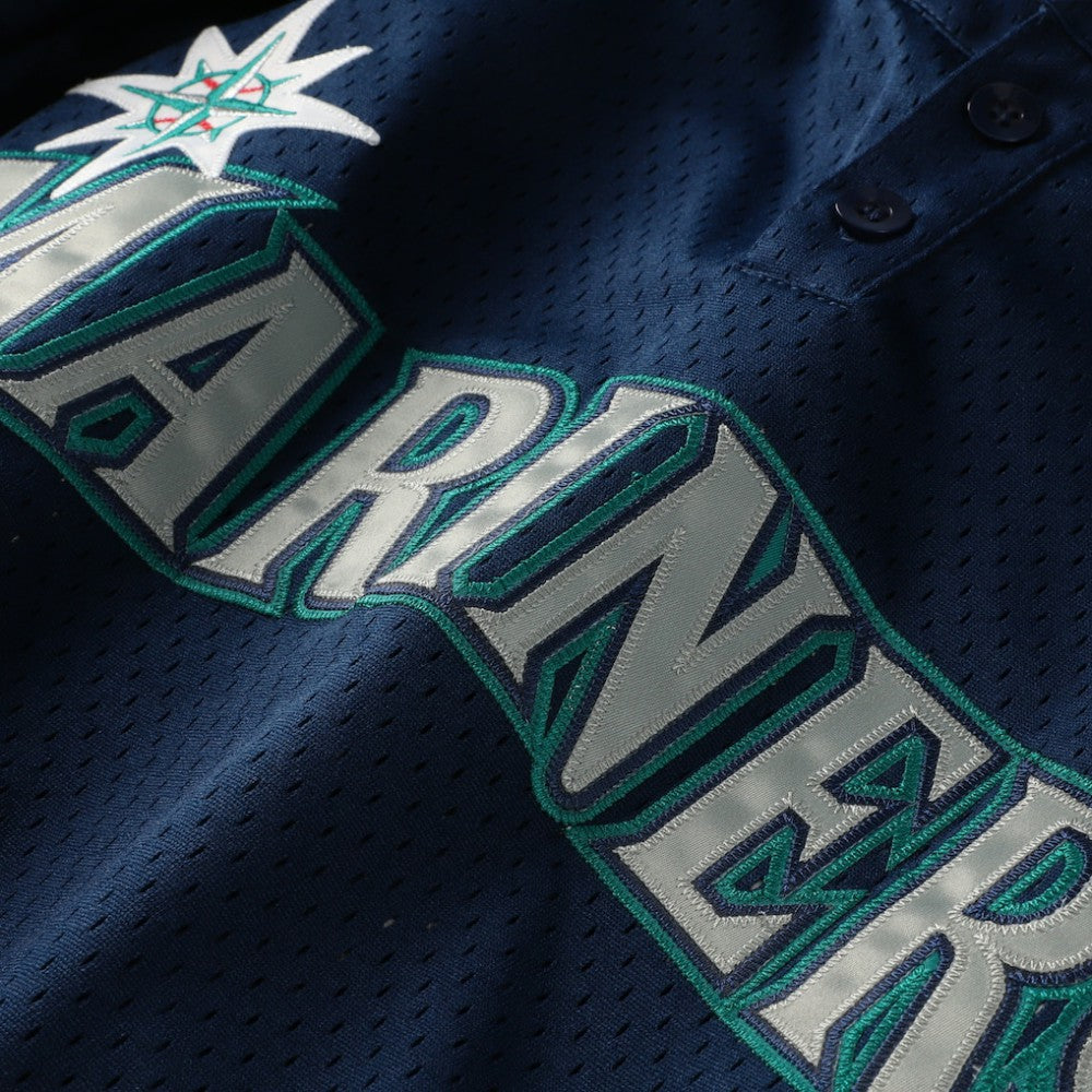 Seattle Mariners Mitchell & Ness Big & Tall Cooperstown Collection Mesh Batting Practice Jersey - Navy Jerseys