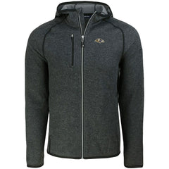 Baltimore Ravens Cutter & Buck Mainsail Full-Zip Hooded Jacket Heather Charcoal