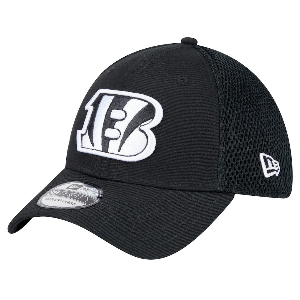New Era Cincinnati Bengals Black Main Neo 39THIRTY Flex Hat