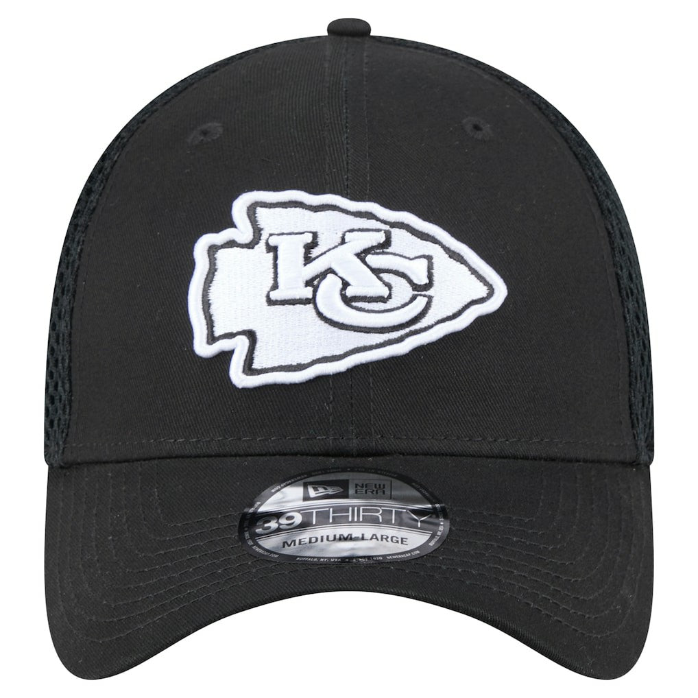 New Era Kansas City Chiefs Black Main Neo 39THIRTY Flex Hat