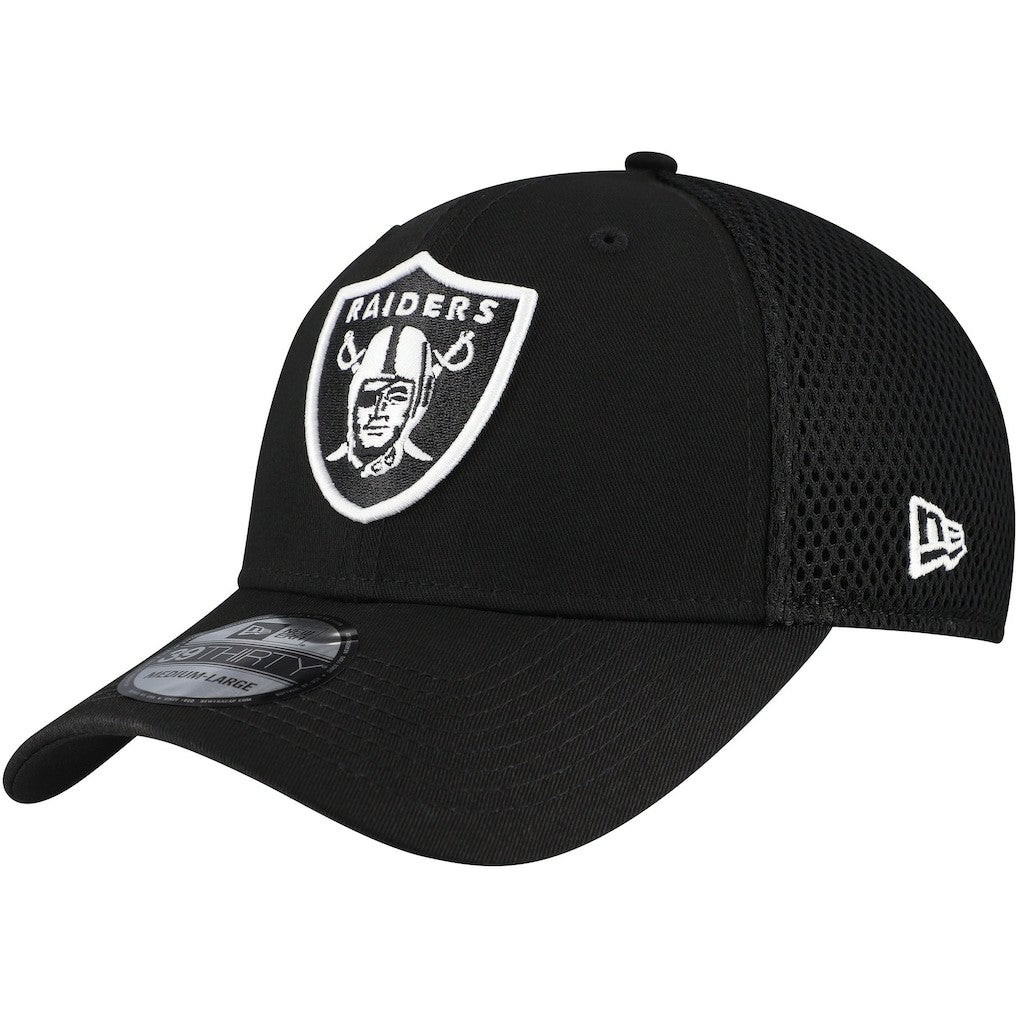 New Era Las Vegas Raiders Black Main Neo 39THIRTY Flex Hat