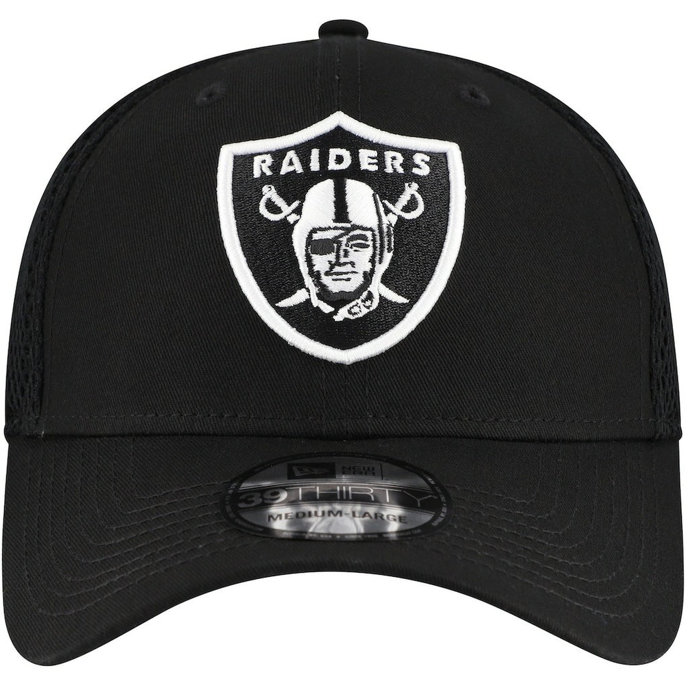 New Era Las Vegas Raiders Black Main Neo 39THIRTY Flex Hat