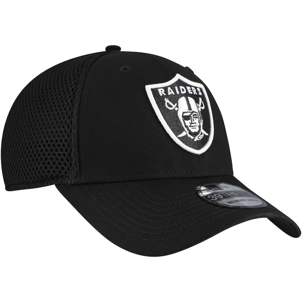 New Era Las Vegas Raiders Black Main Neo 39THIRTY Flex Hat