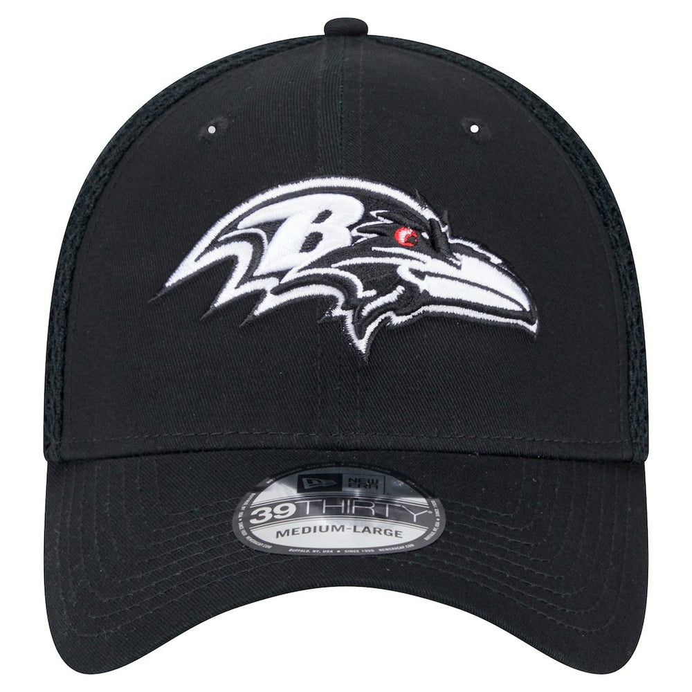 New Era Baltimore Ravens Black Main Neo 39THIRTY Flex Hat