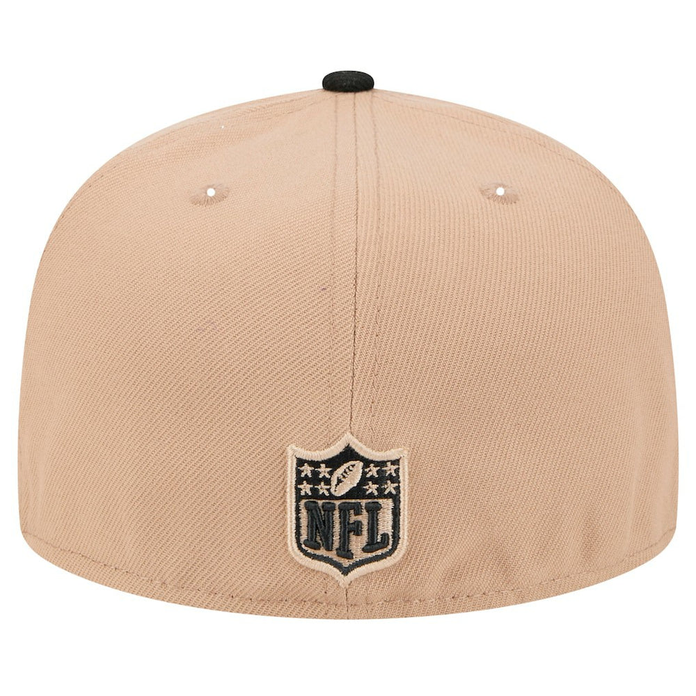 Baltimore Ravens New Era Logo Main 59FIFTY Fitted Hat Tan