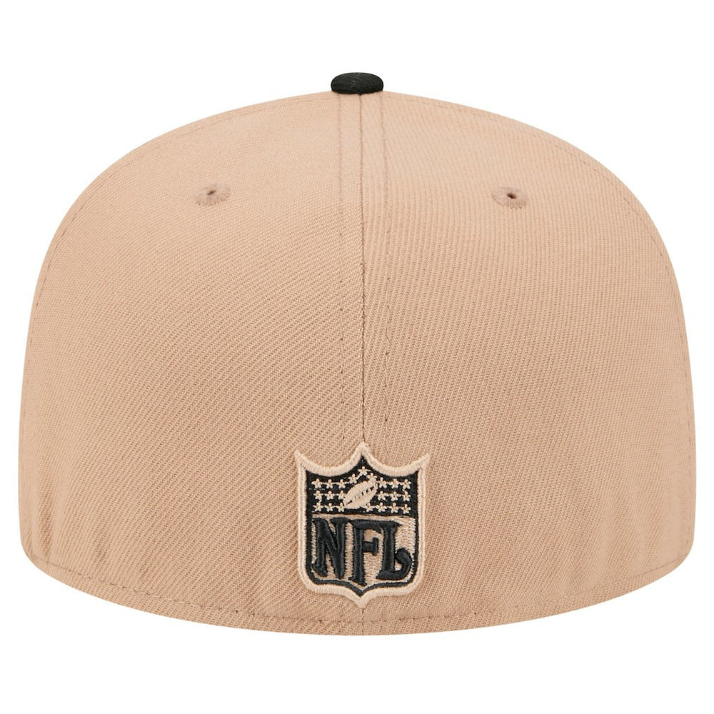 Atlanta Falcons New Era Throwback Logo Main 59FIFTY Fitted Hat Tan